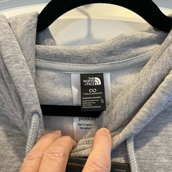 The North Face Light Gray Hoodie Size XL New Mens or Women - Picture 3 of 7
